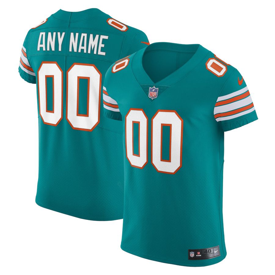 Men Miami Dolphins Nike Green Elite Vapor Untouchable Custom NFL Jersey